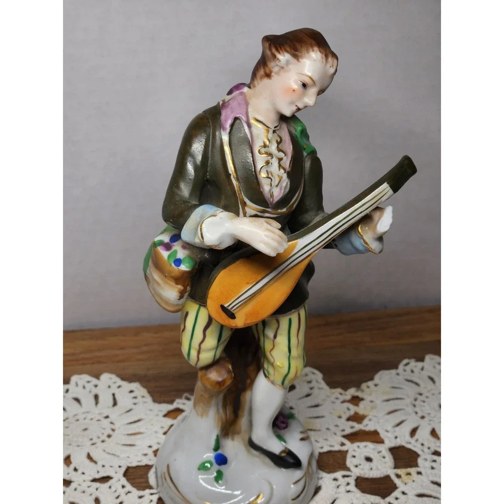 Vintage Orion China Made‎ in Occupied Japan Mandolin Players Male/Female
